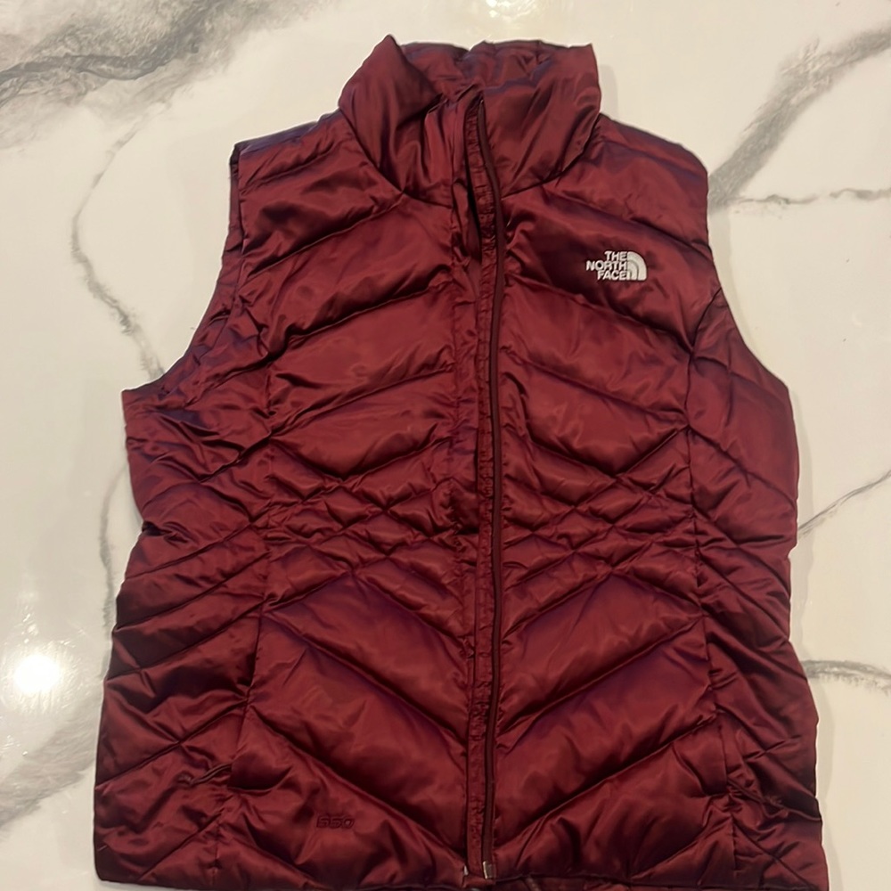 Women’s Maroon North Face Vest